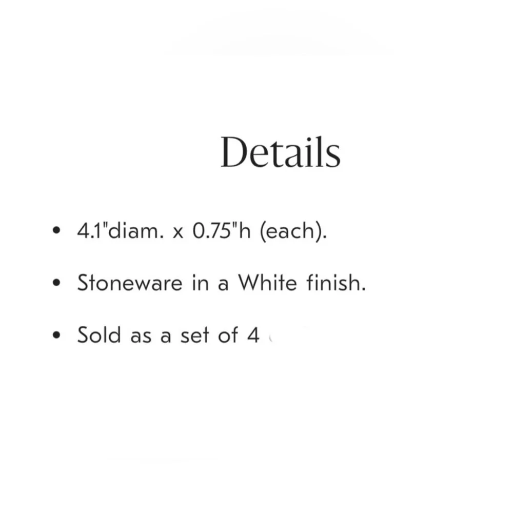 West Elm Tannenbaum Holly stoneware coasters set Set of 4